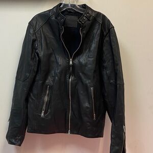 All Saints Black Leather Jacket